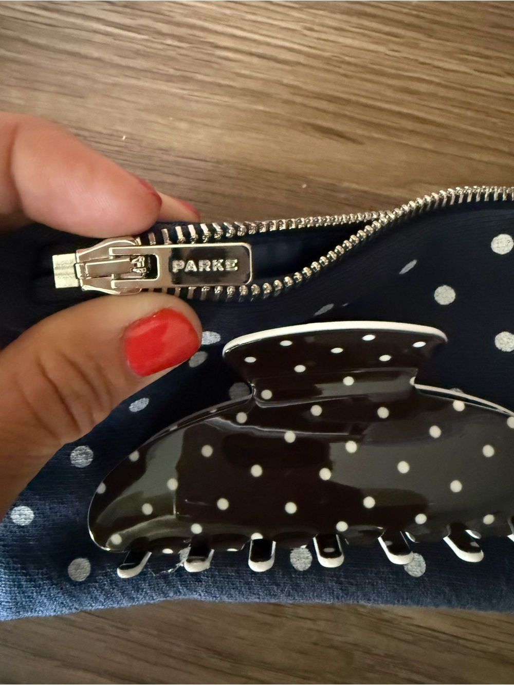 Parke Polka dot hair clip • New - Picture 3 of 4